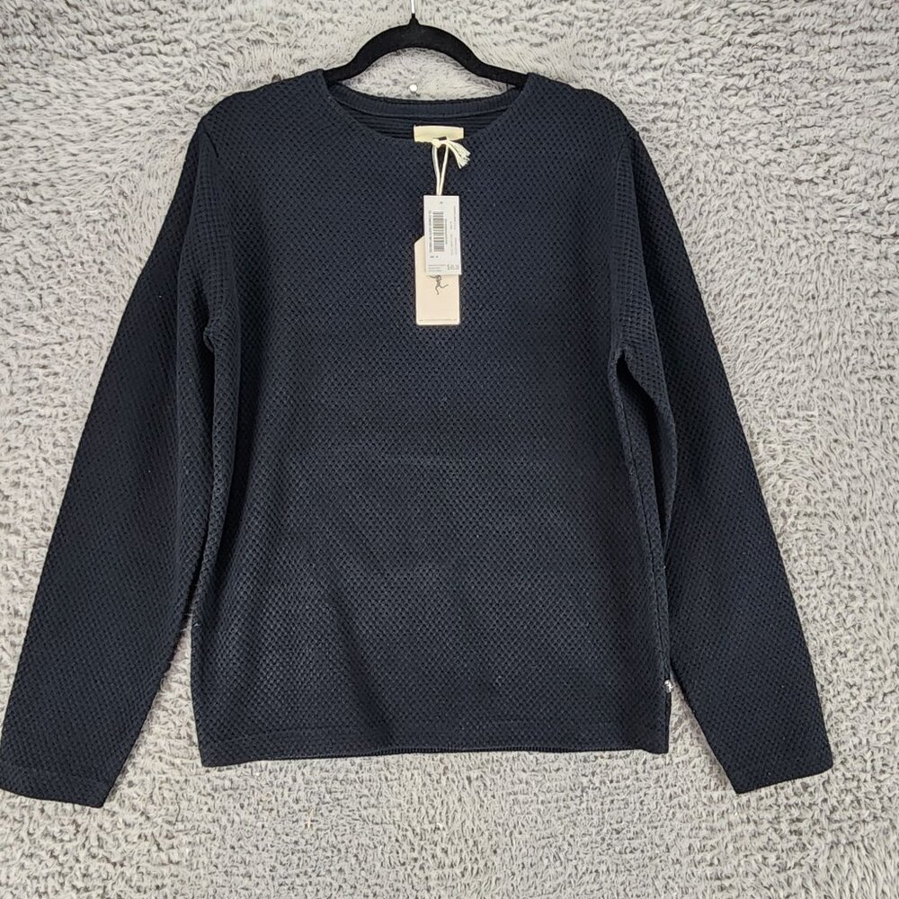 Civil Society Sweater Mens Medium Black Long Sleeve Crew Neck Pullover *NWT*